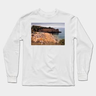 Praia de Nossa Senhora da Rocha Algarve Portugal Long Sleeve T-Shirt